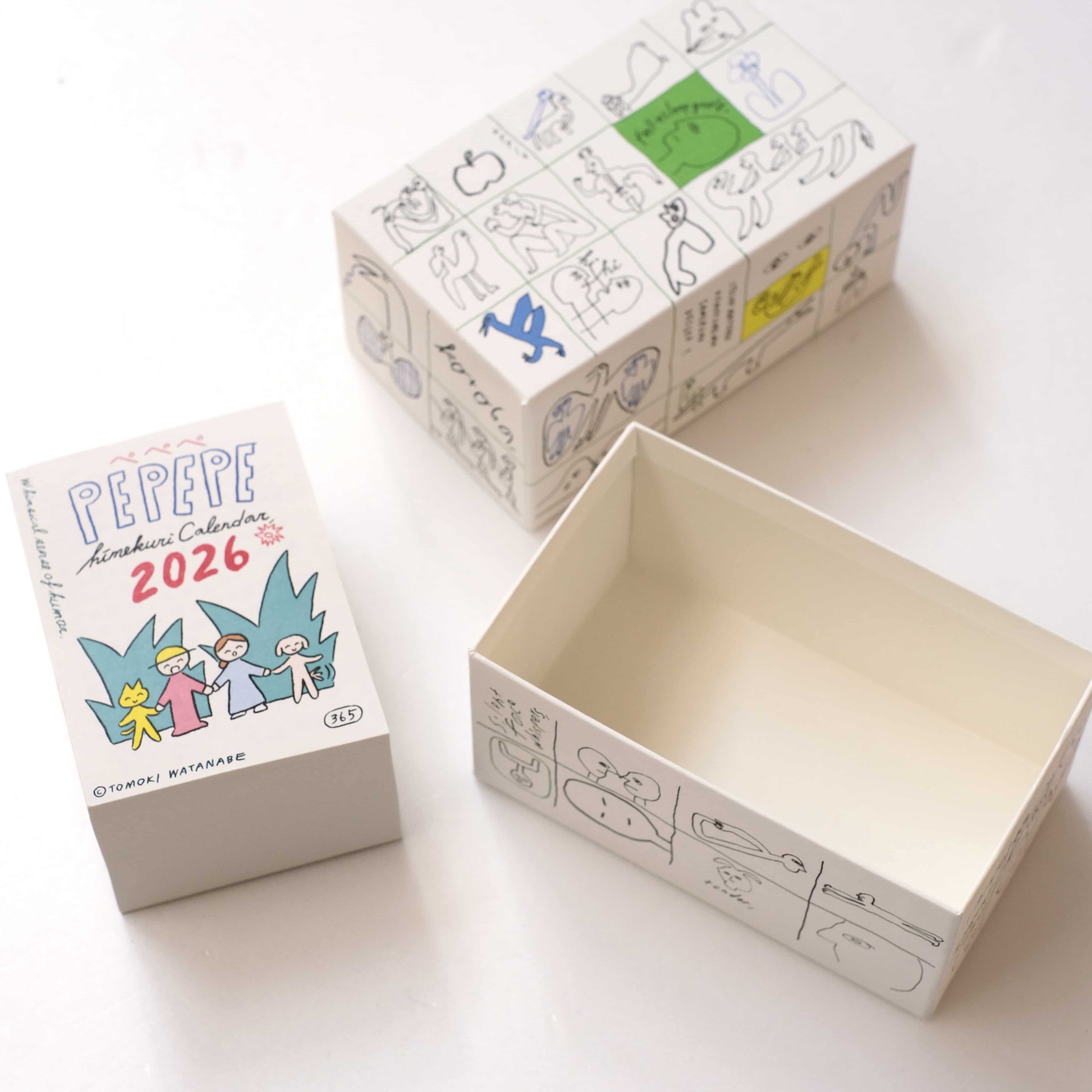 ぺぺぺ日めくりカレンダー2026（本体のみ）