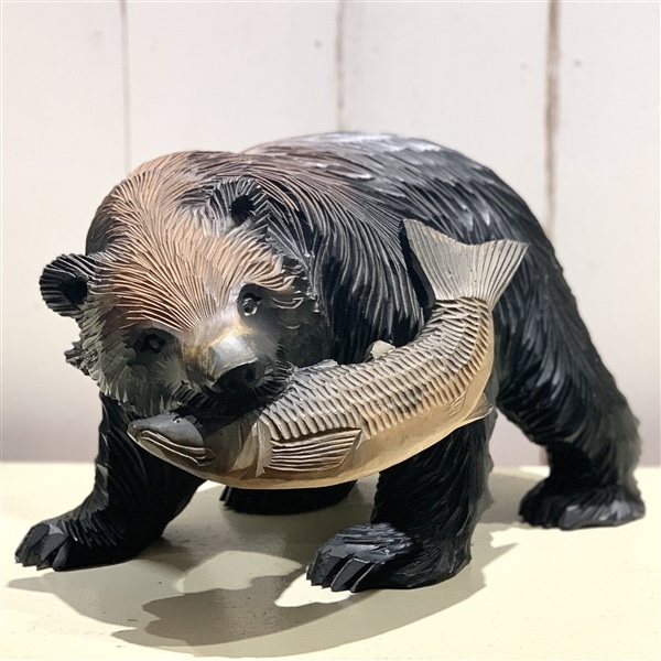 木彫りの熊 - 彫刻・オブジェ
