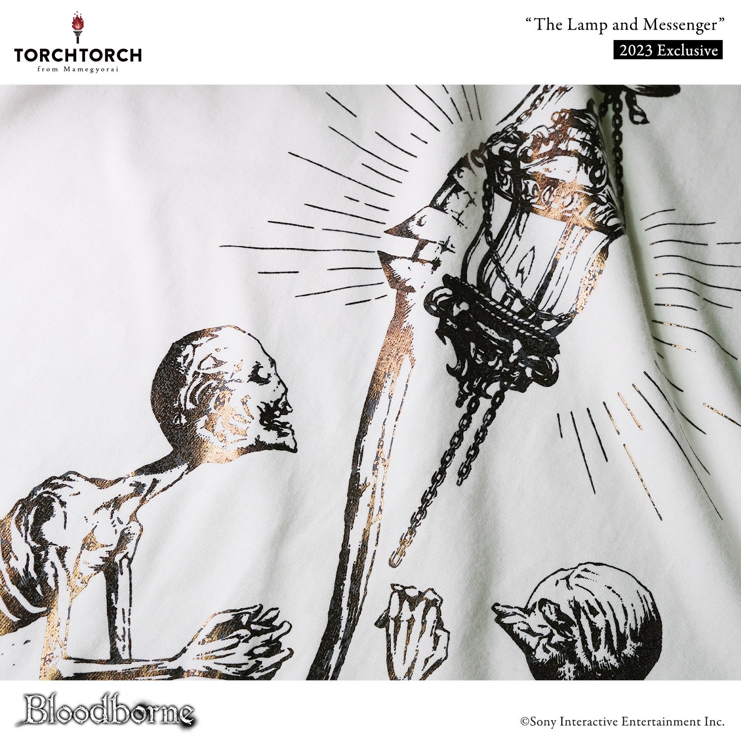 Bloodborne × TORCH TORCH/ Tシャツコレクション: 灯りと使者 2023 ver EX バニラホワイト × クラックドカッパー M バニラホワイト × クラックドカッパー Mサイズ