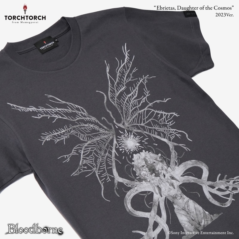 Bloodborne × TORCH TORCH/ Tシャツコレクション: 星の娘、エーブリエタース 2023 ver ディープグレー XL