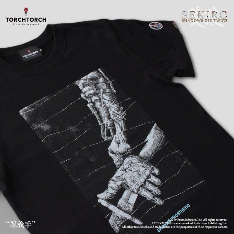 SEKIRO: SHADOWS DIE TWICE × TORCH TORCH/ Tシャツコレクション: 忍義手 黒 Lサイズ