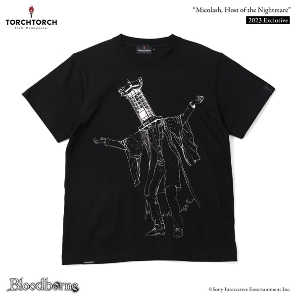 Bloodborne × TORCH TORCH/ Tシャツコレクション: ミコラーシュ 2023 ver EX ブラック × シルバーフォイル XL