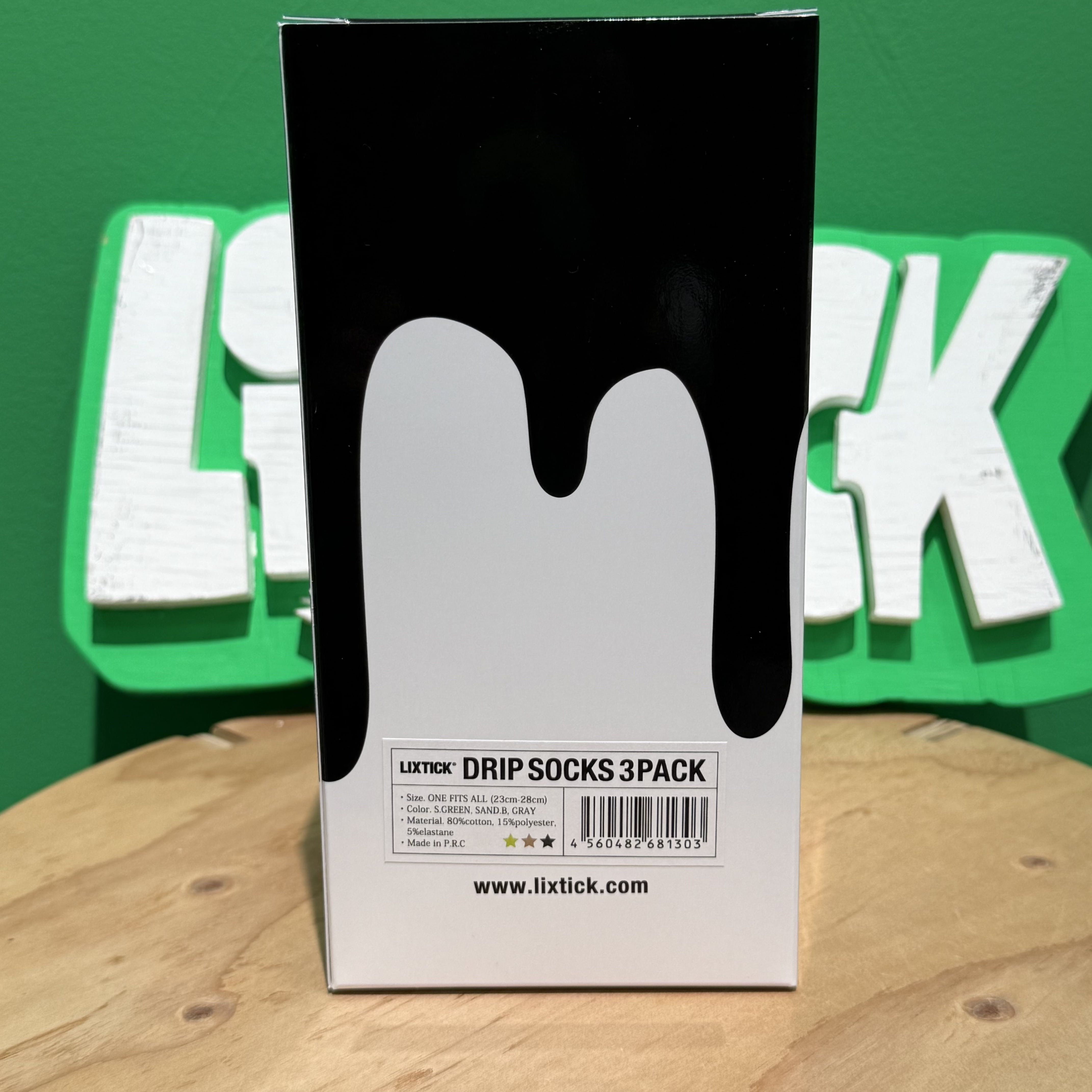 LIXTICK DRIP SOCKS 5TH 3PACK