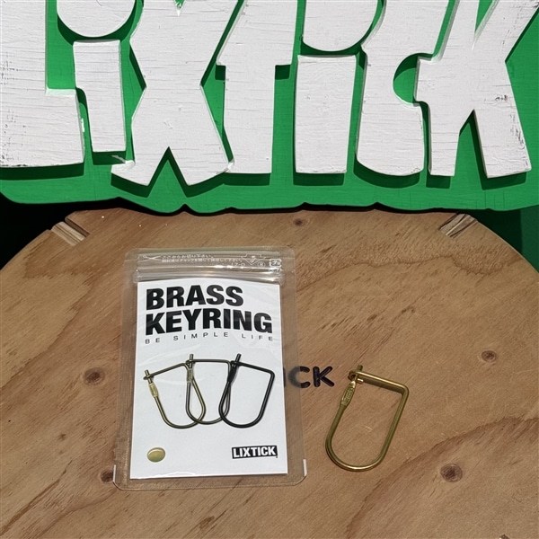 LIXTICK BRASS KEYRING ゴールド