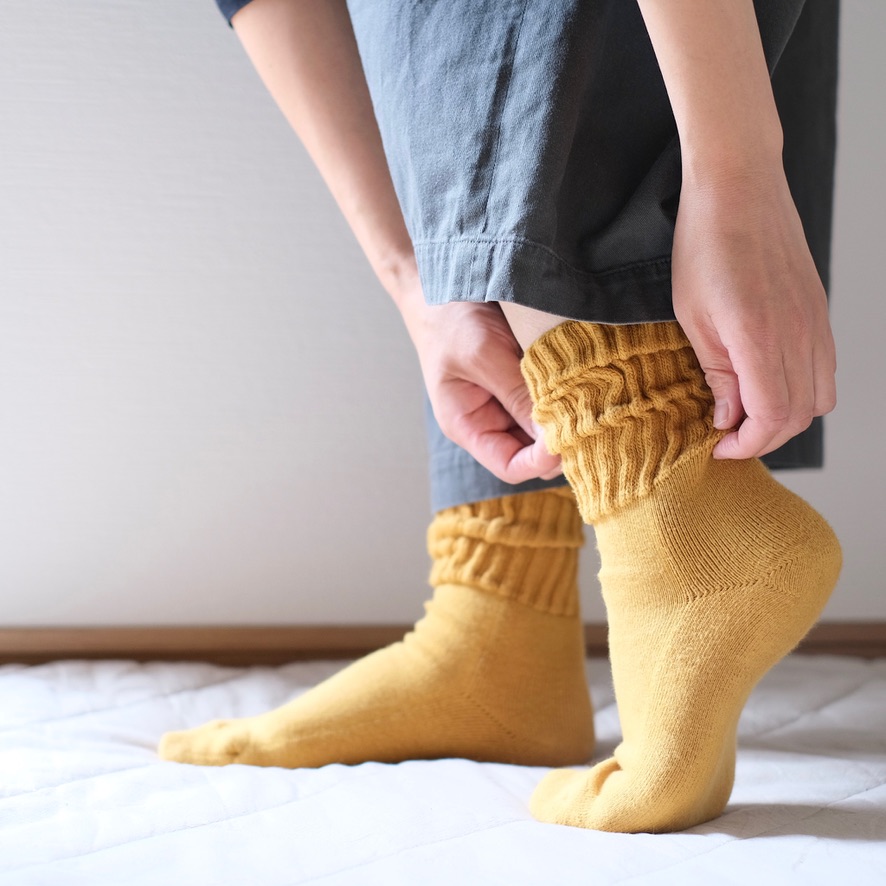 履くタオル オーガニック（M） チャコールグレー