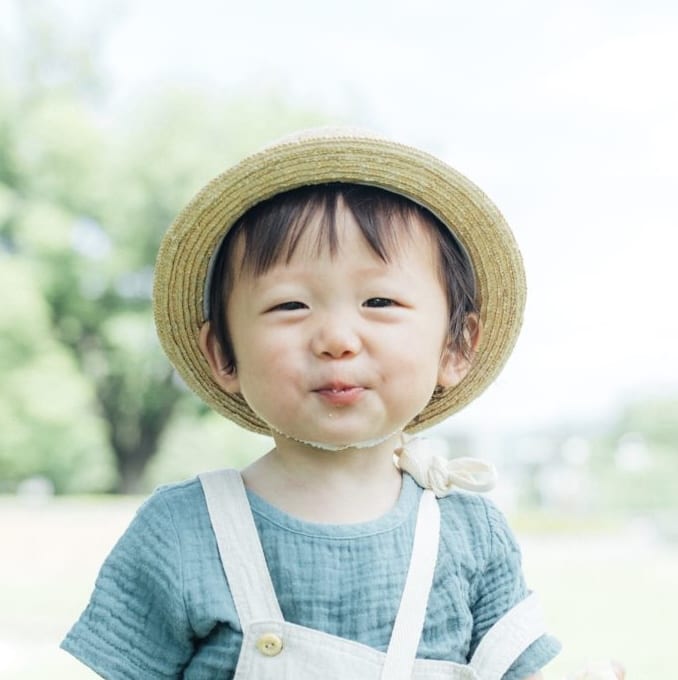 CLASKAの麦わら帽子（お子様用 48cm）