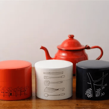 花森安治 イラスト缶（オレンジ）