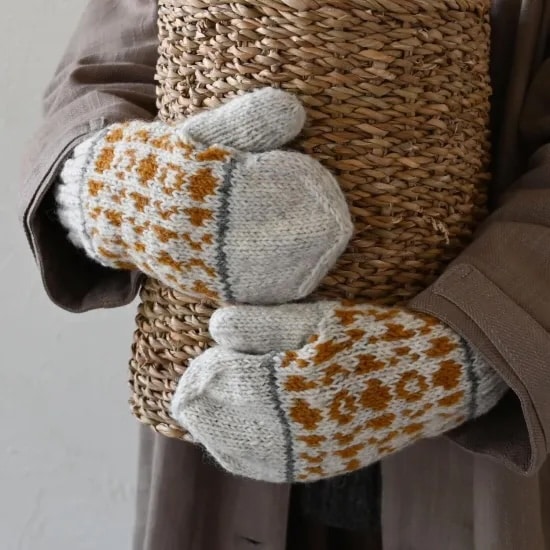 sisam ミチカケ ミトン ホワイト