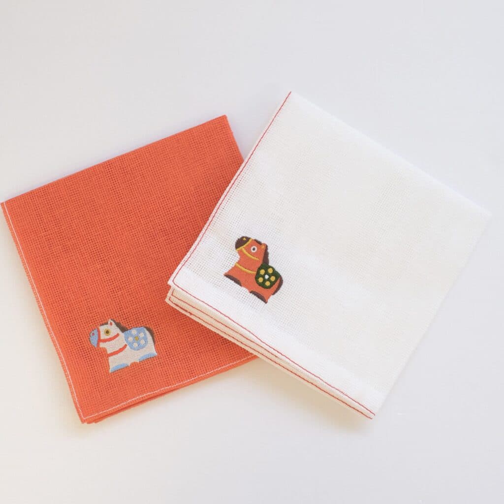 中川政七商店　干支ふきん（午） 紅