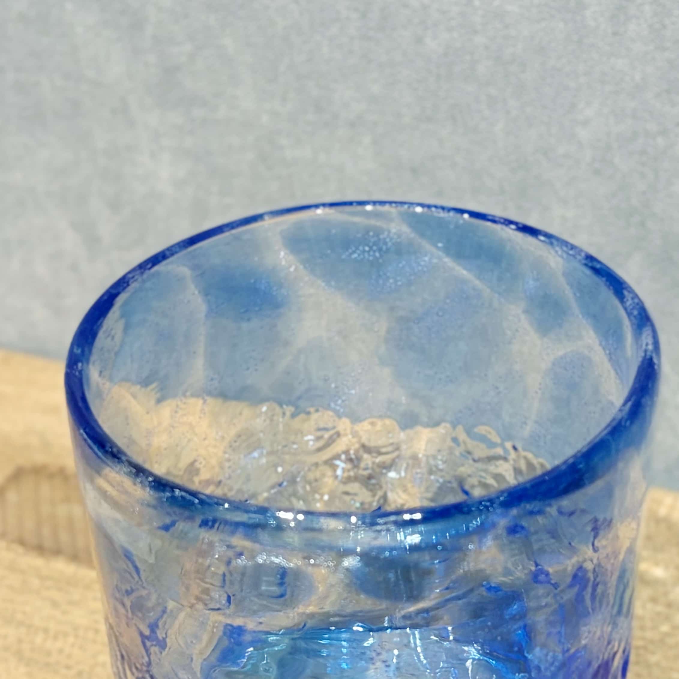 琉球ガラス 波の花ロックグラス