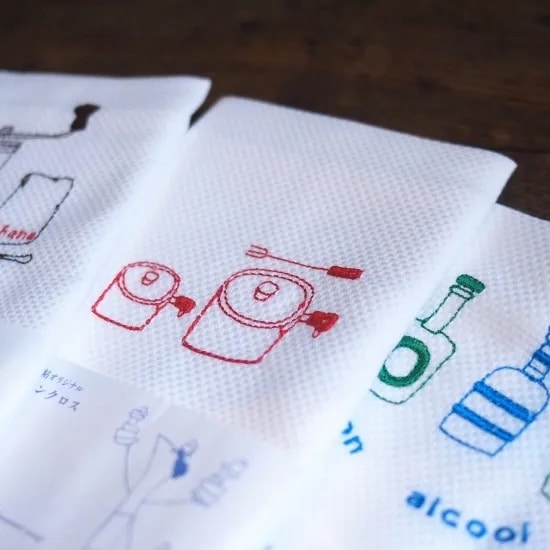 花森安治のキッチンクロス コーヒーミル（茶）