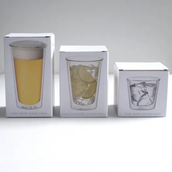 KINTO　CAST ダブルウォールグラス カクテルグラス