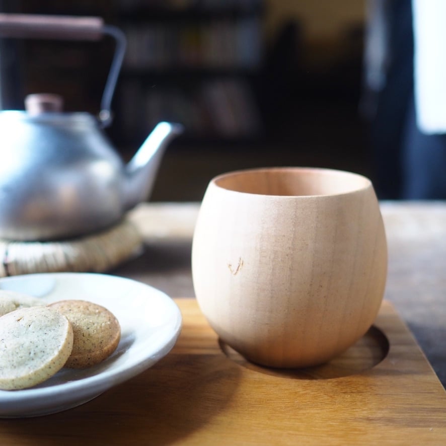 木製湯呑み（ブラウン）