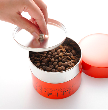 花森安治 イラスト缶（オレンジ）