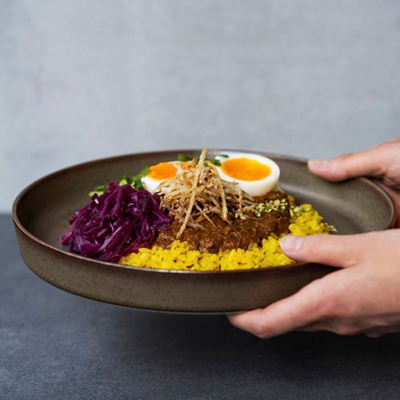 zen to　カレー皿 「plate 245 グレー」