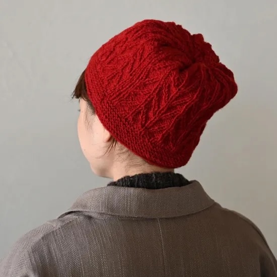 sisam コモレビ 2wayネックウォーマー レッド