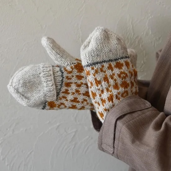 sisam ミチカケ ミトン ホワイト