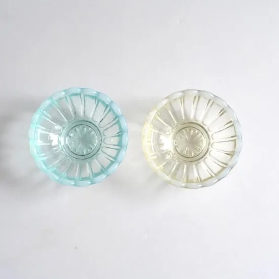 廣田硝子　雪の花　のぞき(豆鉢)　古代色