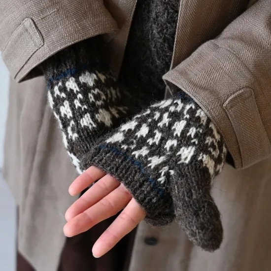 sisam ミチカケ ミトン ホワイト