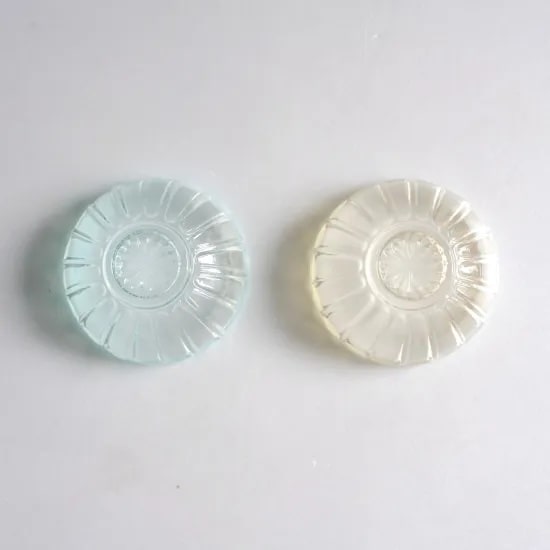 廣田硝子　雪の花　のぞき(豆鉢)　古代色