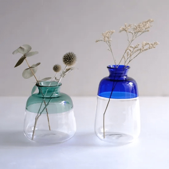 ガラスベース ツートン（ブルー）