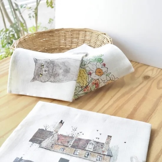 fog linen work　リネンカレンダー 2026 うれしい花束