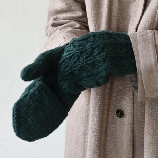 sisam コモレビ ミトン レッド