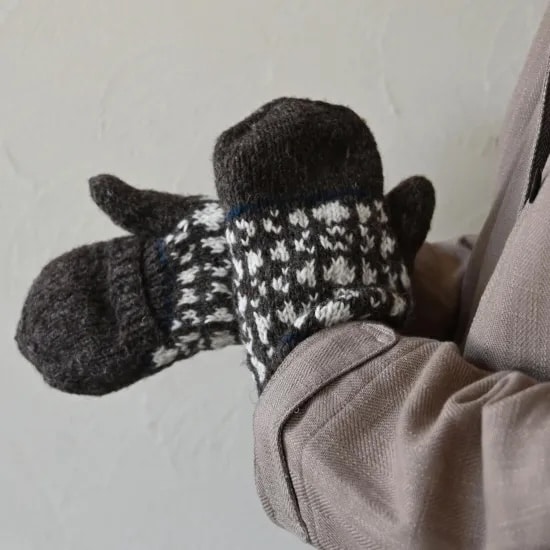 sisam ミチカケ ミトン ホワイト