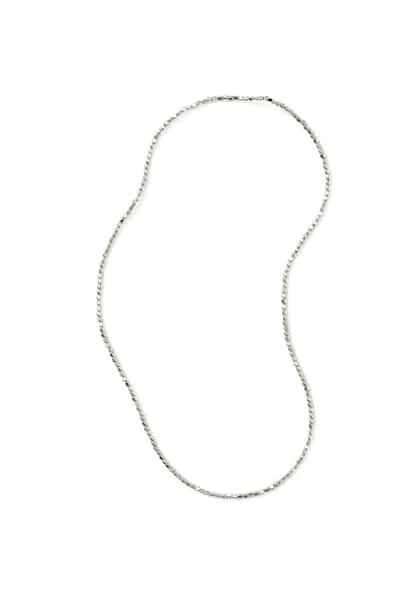 fog linen work　ビーズネックレス シルバー S