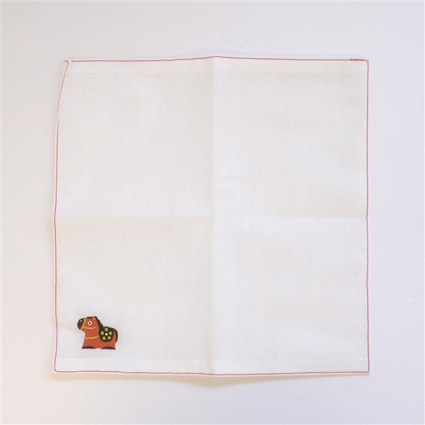 中川政七商店　干支ふきん（午） 白