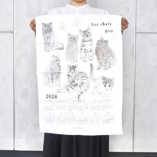 fog linen work　リネンカレンダー 2026 うれしい花束