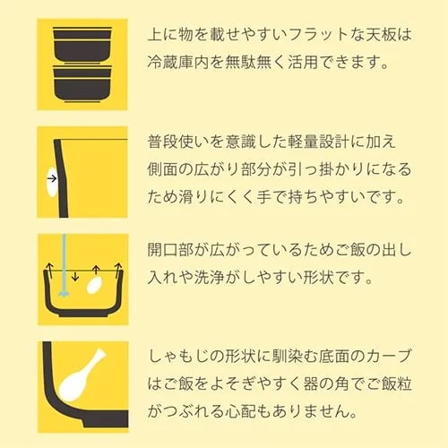 4th-market　八十八 お櫃（一合半・黒）