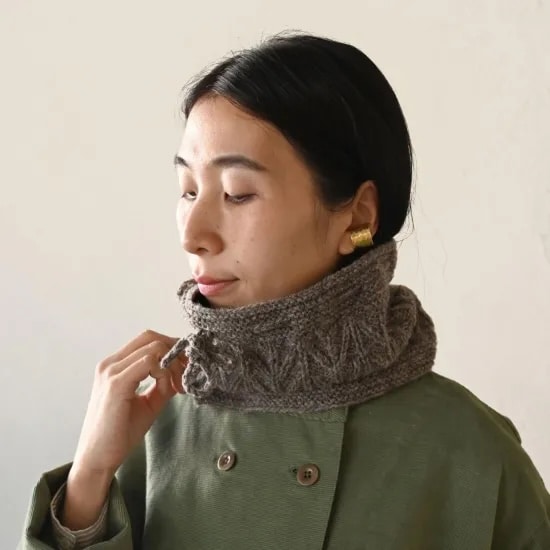 sisam コモレビ 2wayネックウォーマー レッド