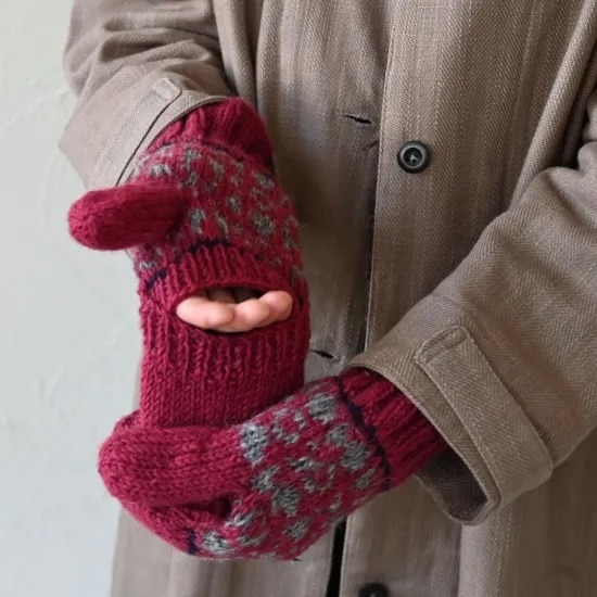 sisam ミチカケ ミトン ホワイト