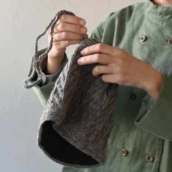 sisam コモレビ 2wayネックウォーマー レッド