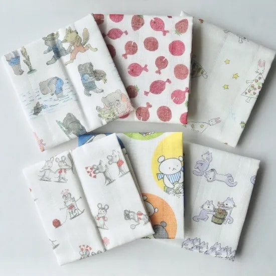 中川政七商店　かや織ふきん 絵本シリーズ こぐまちゃんえほん