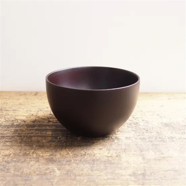 ボール型汁椀（中）ダークブラウン
