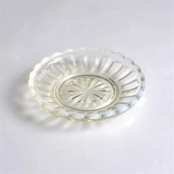 廣田硝子　雪の花　豆皿