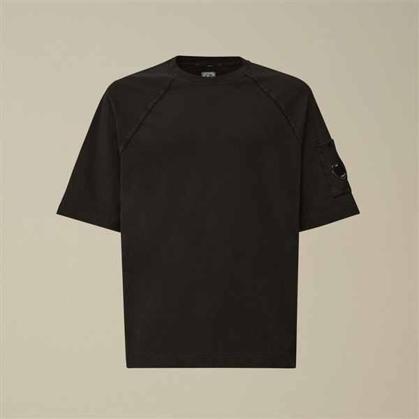 Light Fleece Short Sleeve Sweatshirt 999 BLACK S