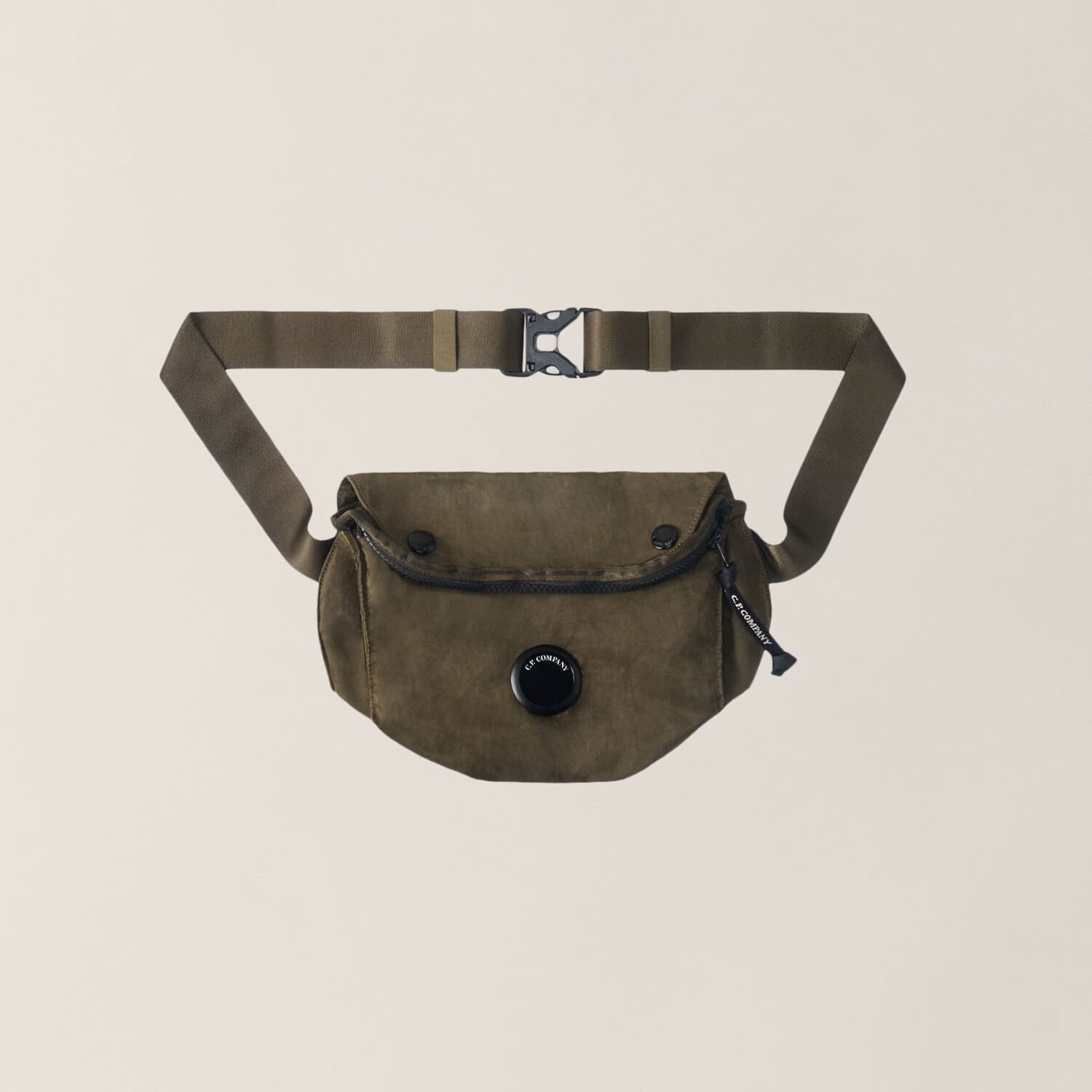 Nylon B Lens Zipped Waist Bag 683 IVY GREEN ONESIZE
