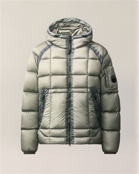 D.D. Shell Hooded Puffer Jacket 936 FLINT GREY S