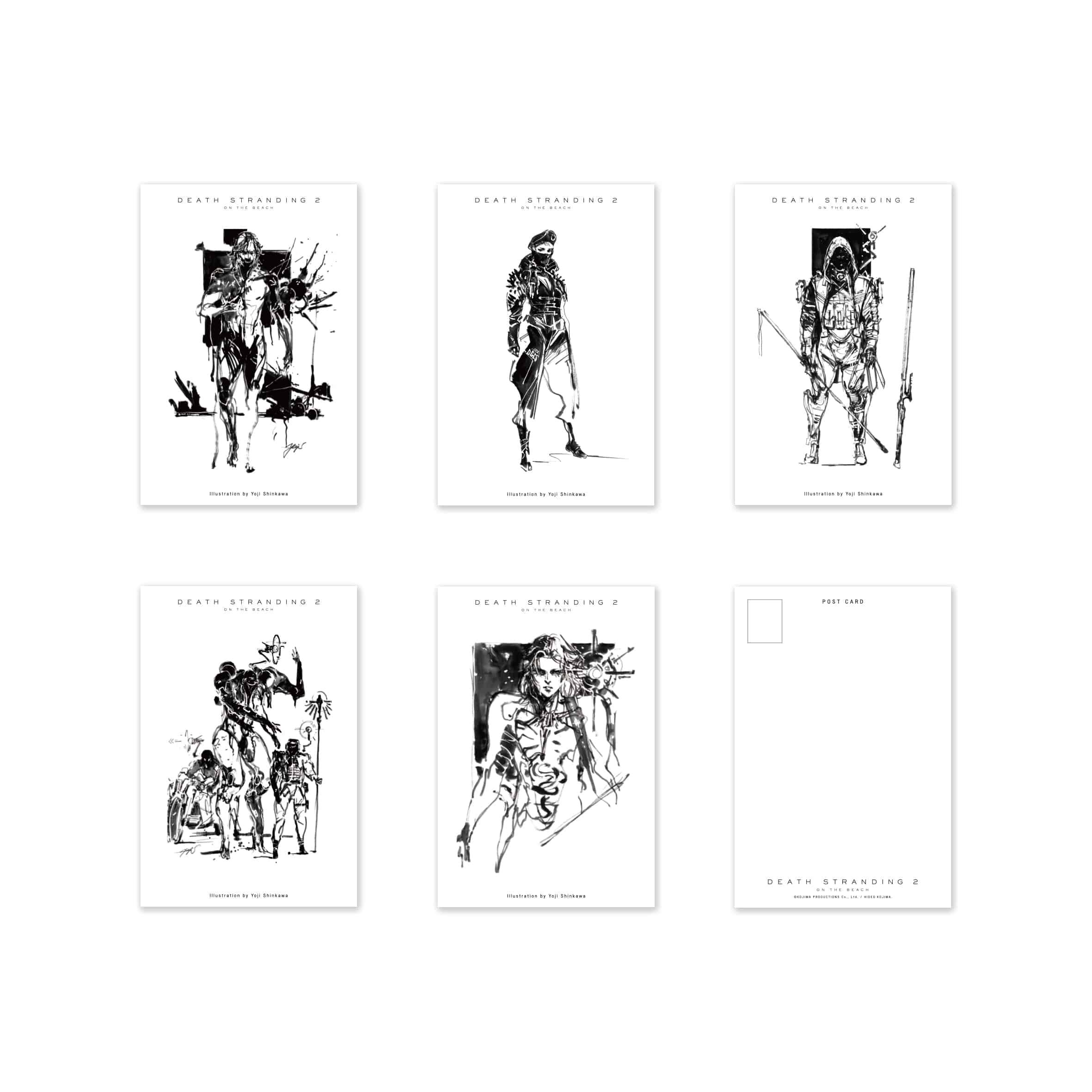 【DEATH STRANDING 2 JAPAN POPUP TOUR FINAL】DEATH STRANDING 2 ラフスケッチ ポストカード  B