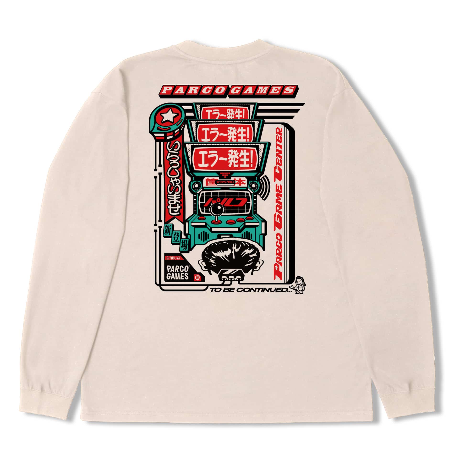 【PARCO GAME CENTER】"KAIHATSU" Long Sleeve T-shirt M