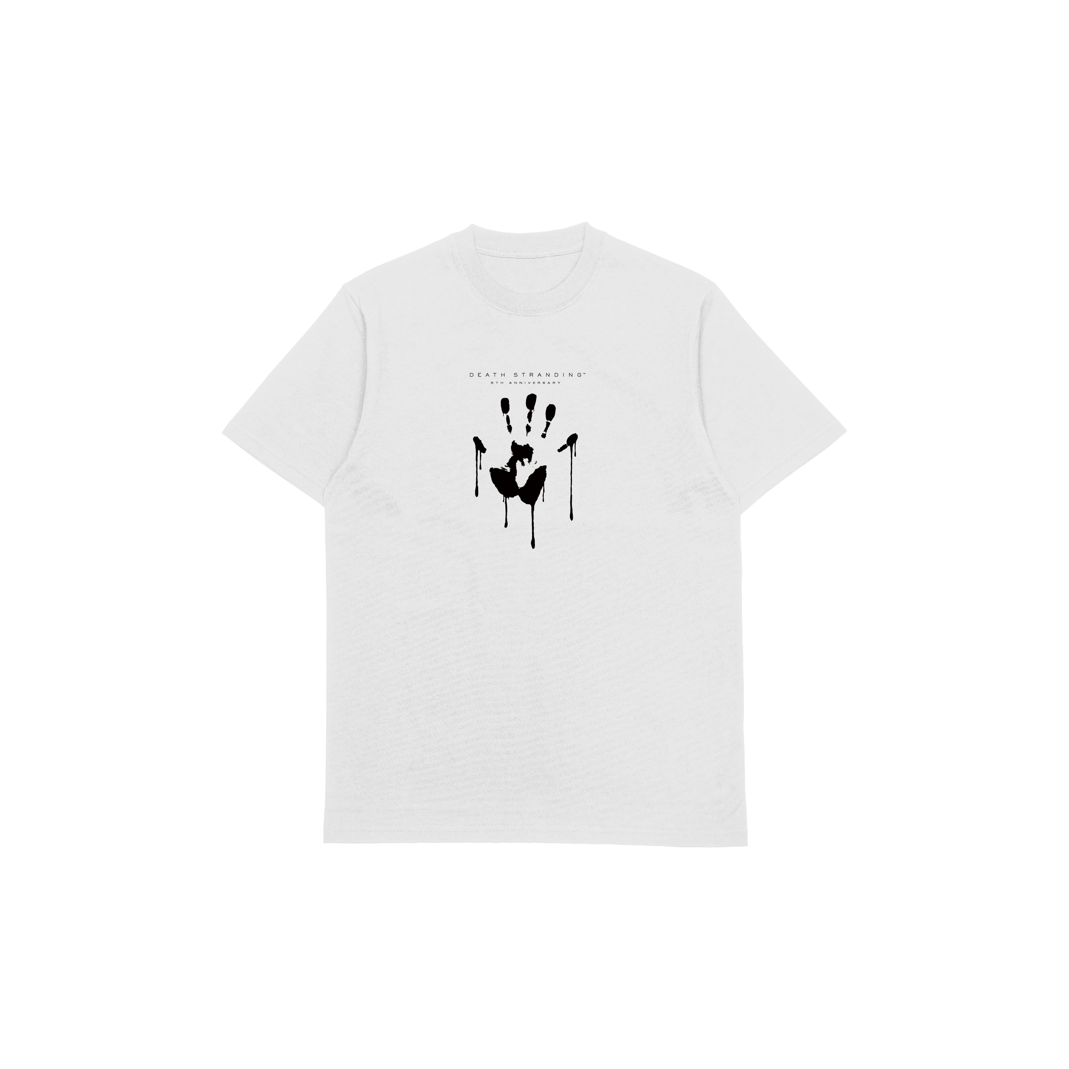 【DEATH STRANDING 5th Anniversary】半袖Tシャツ 手形 L　※受注商品　※2025年3月下旬以降随時発送 white L