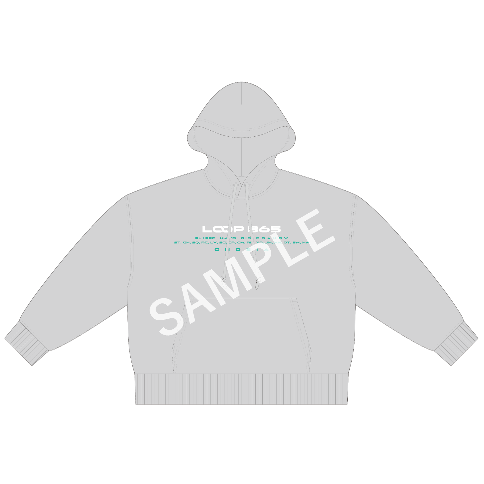 【GNOSIA STORE 5th Anniversary】オーバーサイズ フーディ（ことり イラストver.） Gray M