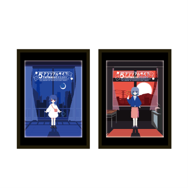 【アンリアルライフ5周年】ホログラム箔押しアート　※受注商品　※2025年8月上旬以降発送予定