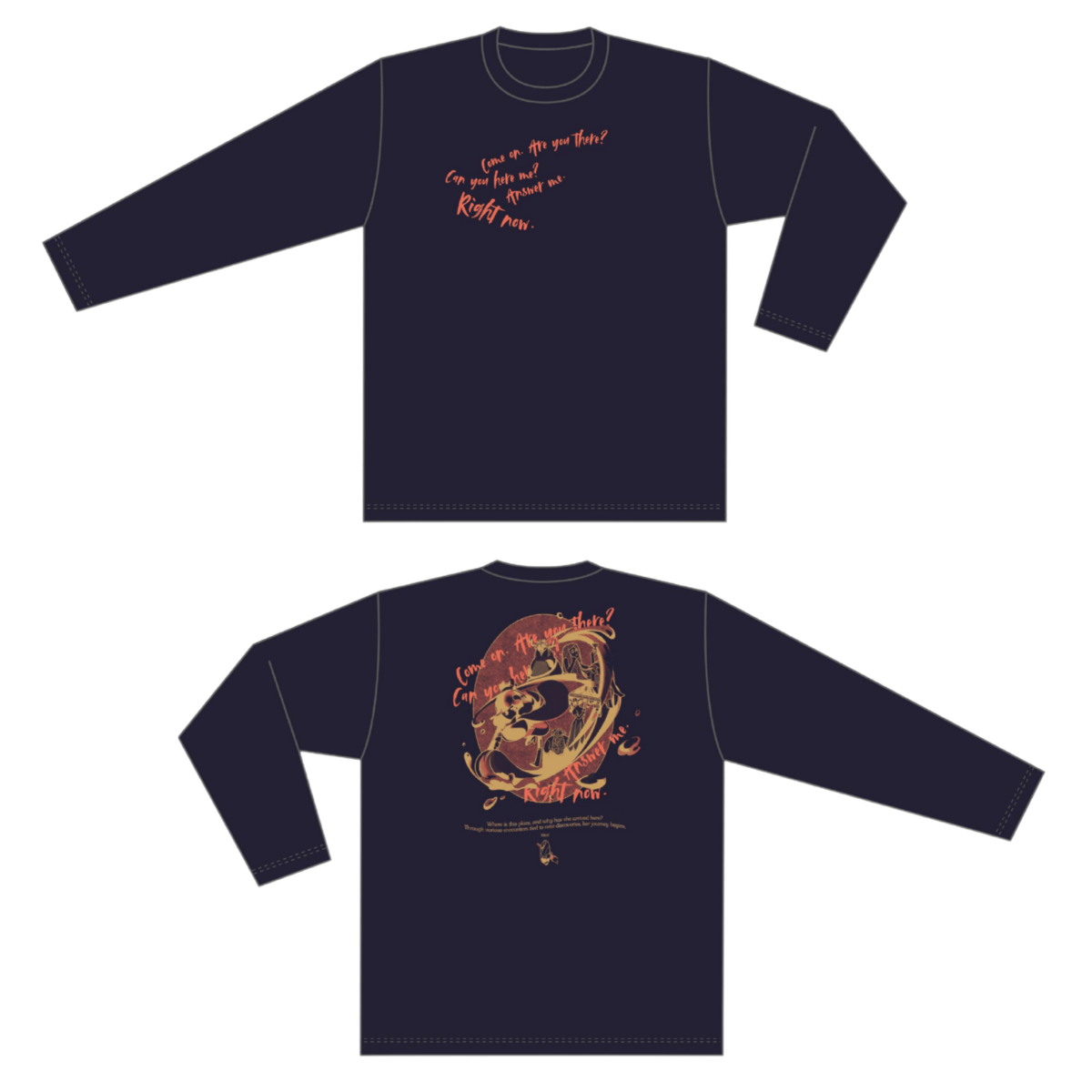 【PARCO GAME CENTER】Paintbrush Long Sleeve T-shirt ﾈｲﾋﾞｰ M