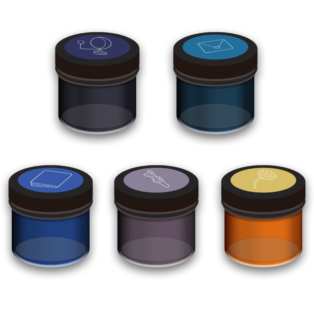 【ヨカゼミュージアム】ヨカゼのインク（5色セット）