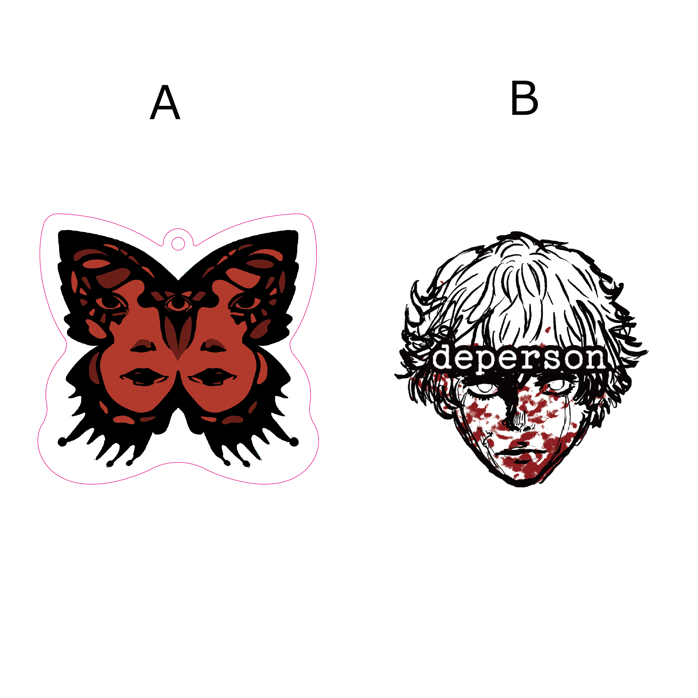 【PARCO GAMES】DEPERSON アクリルキーホルダー B