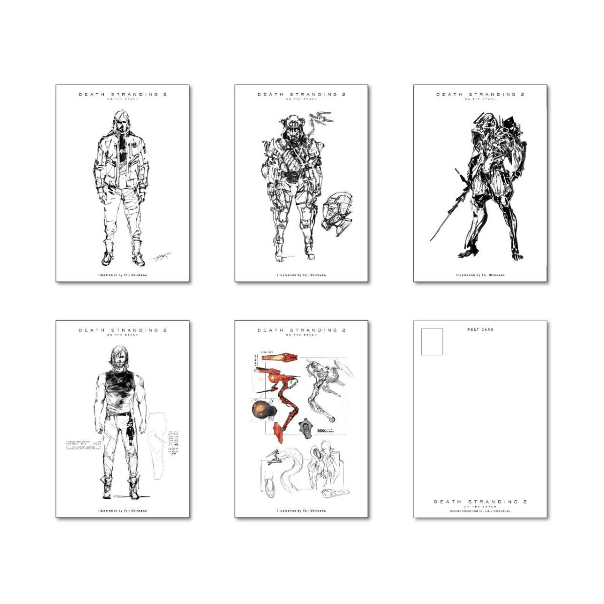 【STRAND STORE】DEATH STRANDING 2 ラフスケッチポストカード Part.2 C